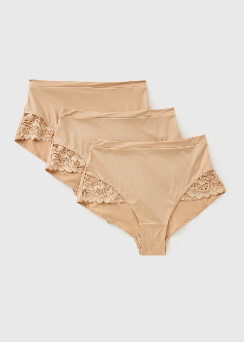 3 Pack Nude Comfort Luxe Full Knickers