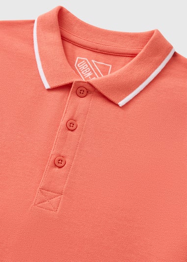 Boys Orange Casual Polo Top (7-15yrs)