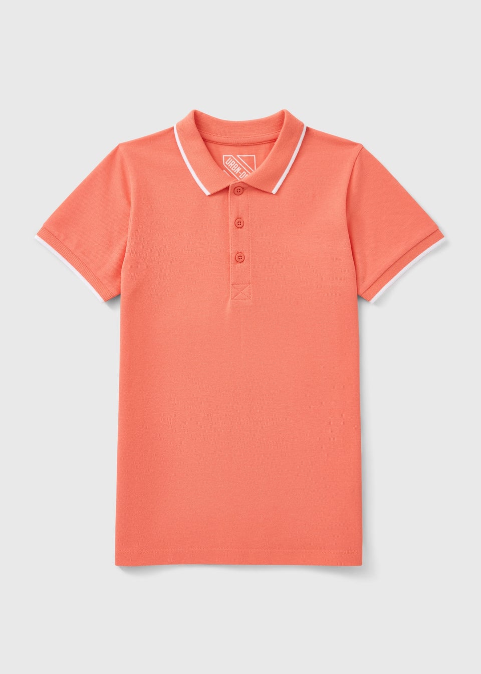 Boys Orange Casual Polo Top (7-15yrs)