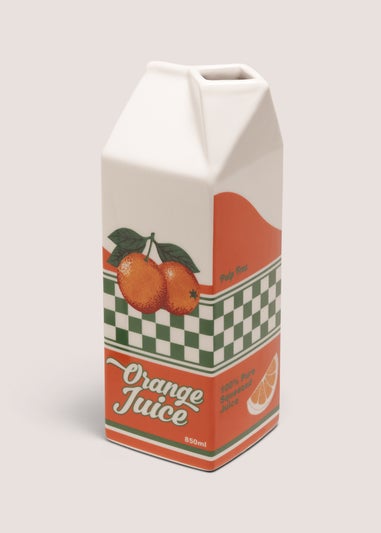 Orange Carton Vase