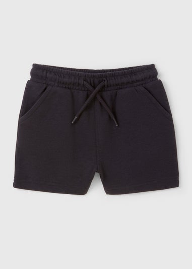 Boys Navy Jogger Shorts (1-7yrs)