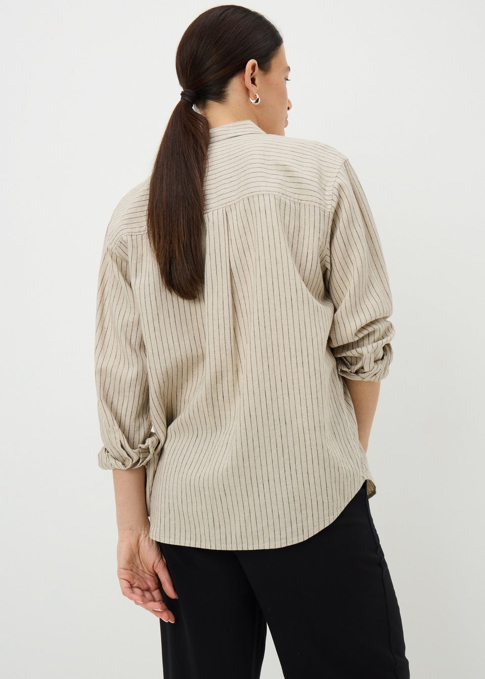 Stone Stripe Linen Rich Shirt