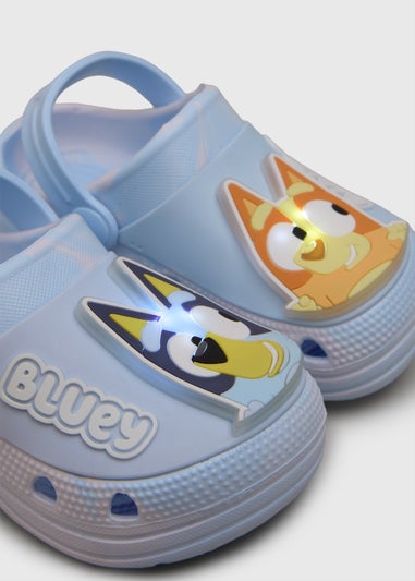 Bluey Kids Blue Light Up Clogs (Younger 4/5-8/9)