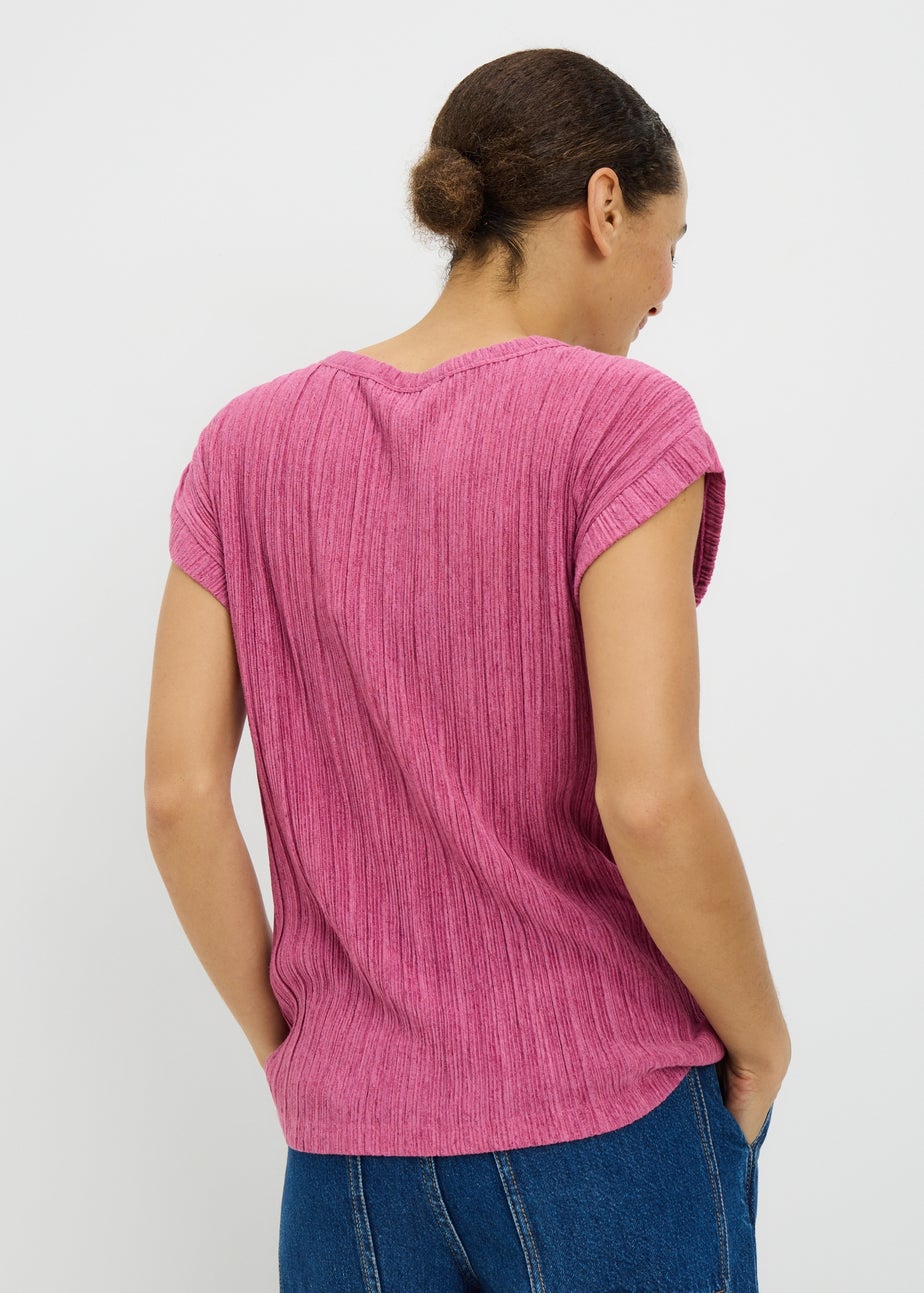 Pink Textured Top