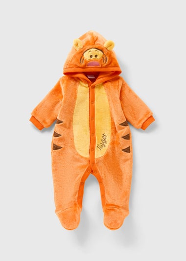 Winnie The Pooh Baby Orange Tigger Pramsuit (Newborn-18mths)