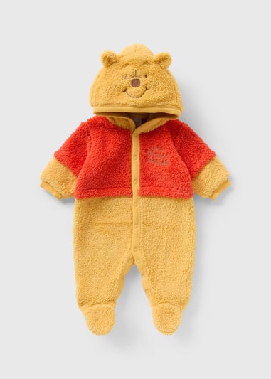 Baby Yellow Winnie The Pooh Onesie (Newborn - 18mths)