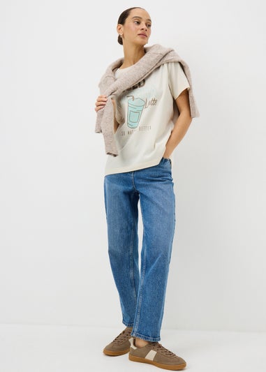 Cream Matcha Graphic T-Shirt