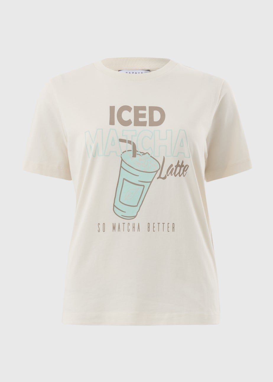 Cream Matcha Graphic T-Shirt
