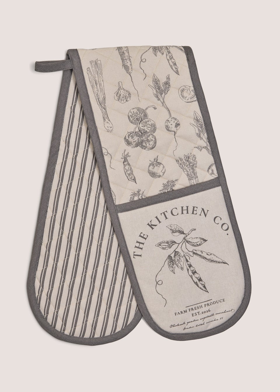 Kitchen Co Veg Print Oven Gloves