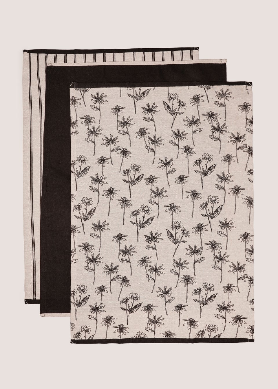 3 Pack Floral Kitchen Co Tea Towels