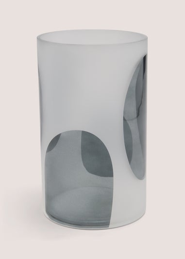 White Geometric Medium Vase