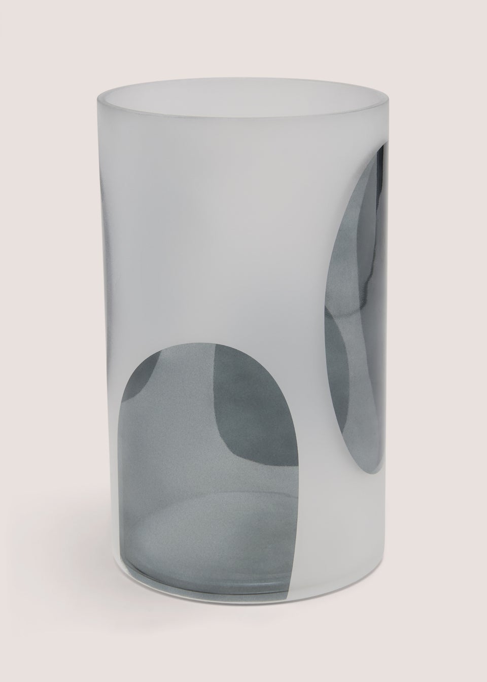 White Geometric Medium Vase