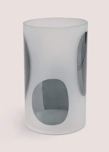 White Geometric Medium Vase