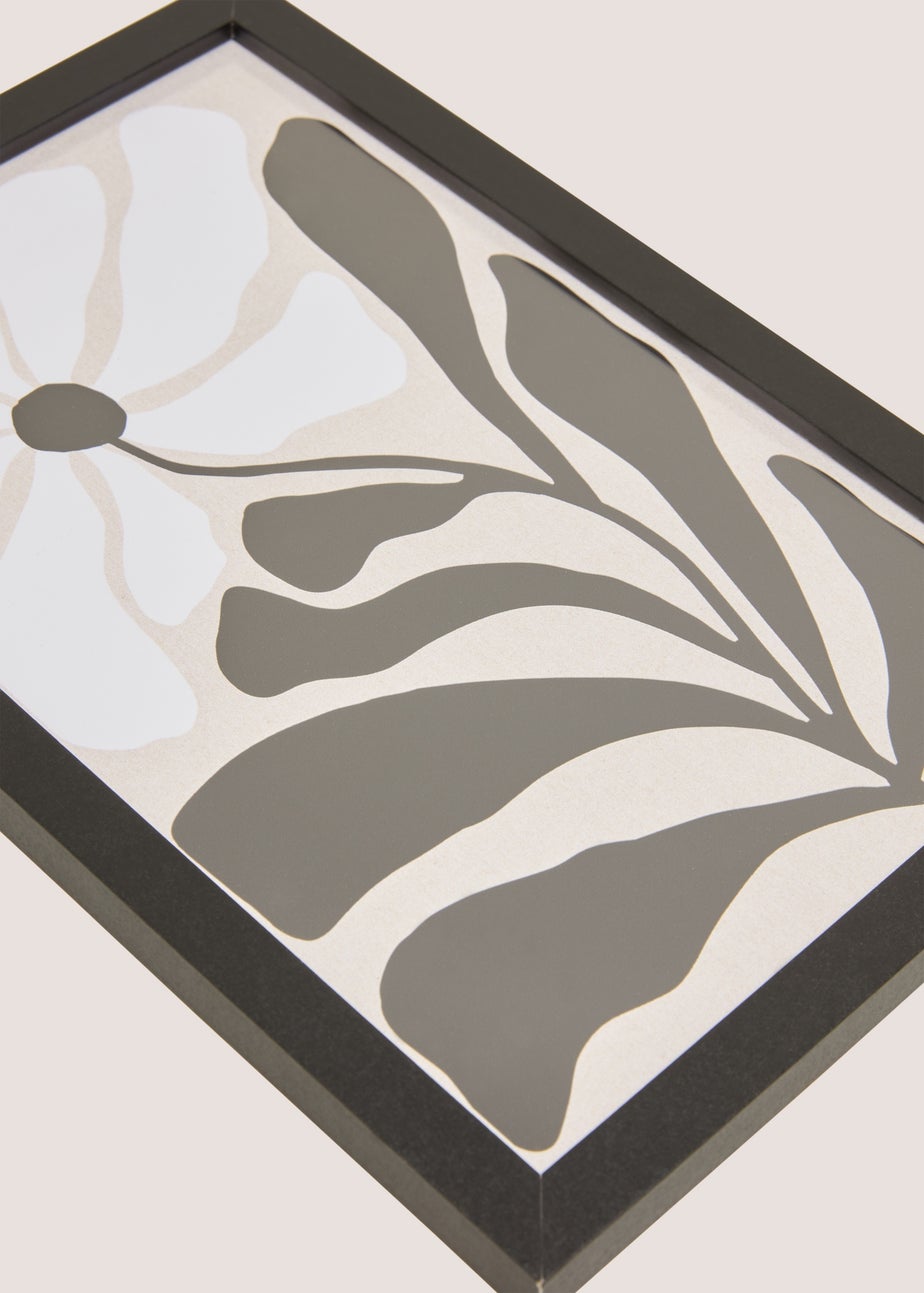 White One Flower Wall Art