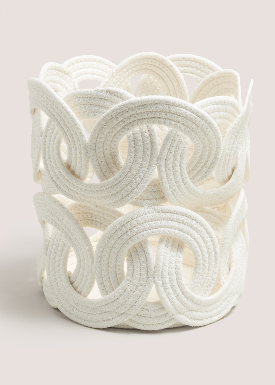 White Rope Design Basket