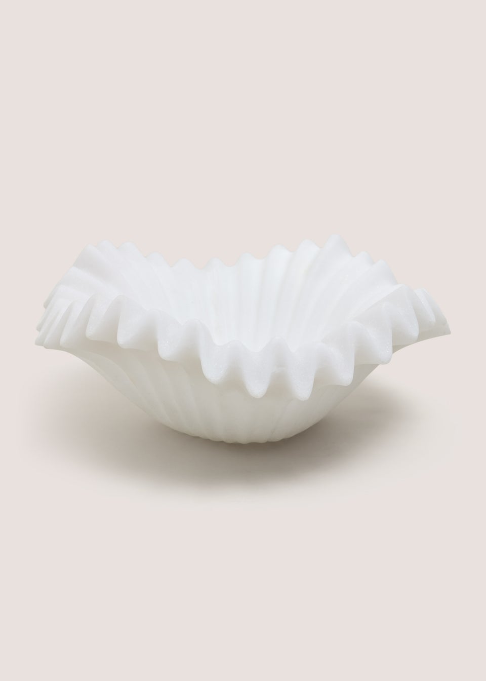 White Rib Wavy Bowl