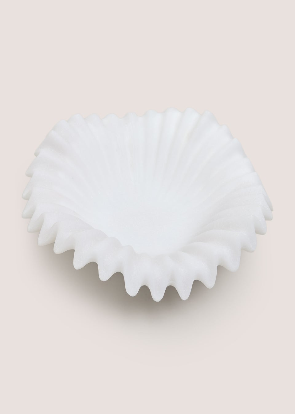 White Rib Wavy Bowl