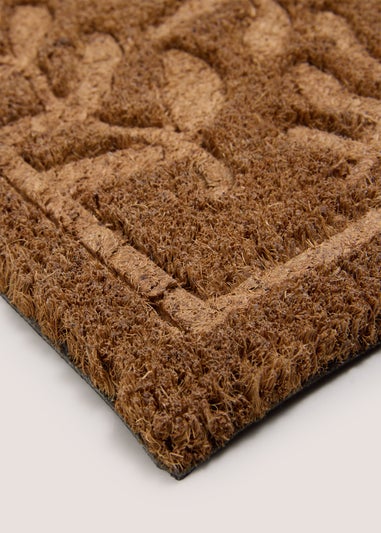 Leaf Embossed Door Mat