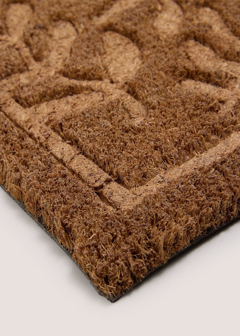 Leaf Embossed Door Mat