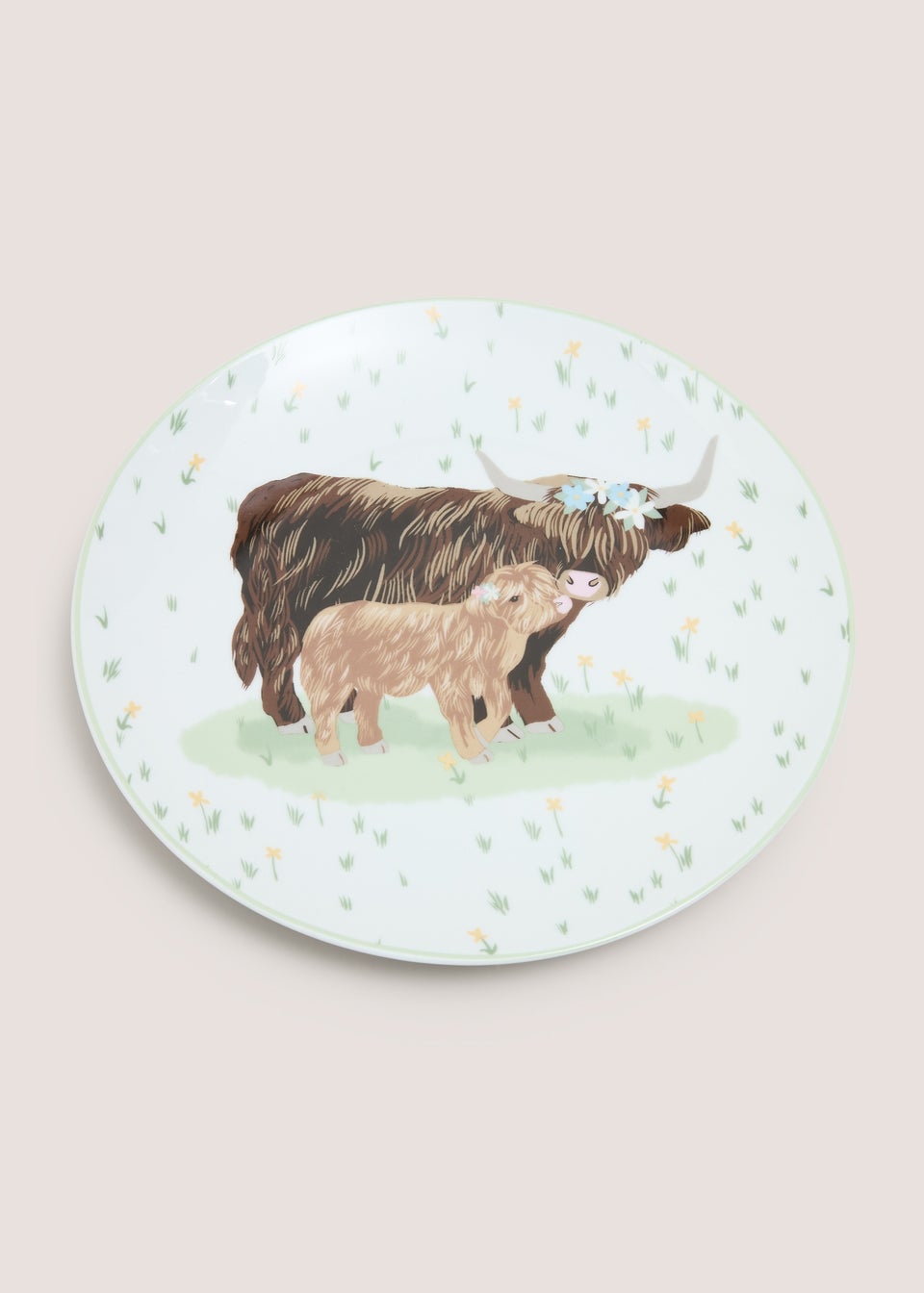 Highland Cow Dinner Plate