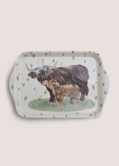 Highland Cow Tea Tray