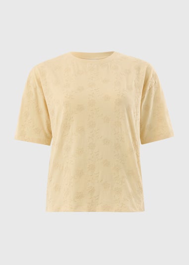 Butter Embroidered Box Top