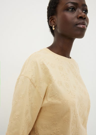 Butter Embroidered Box Top