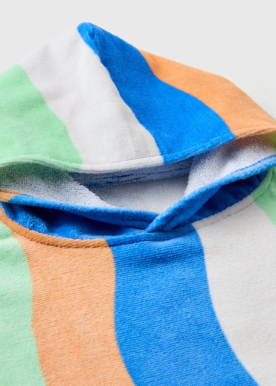 Boys Multicolour Wave Stripe Poncho