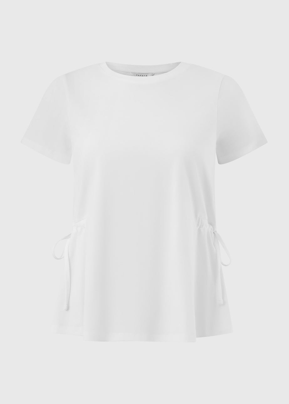 White Tie Side T-Shirt