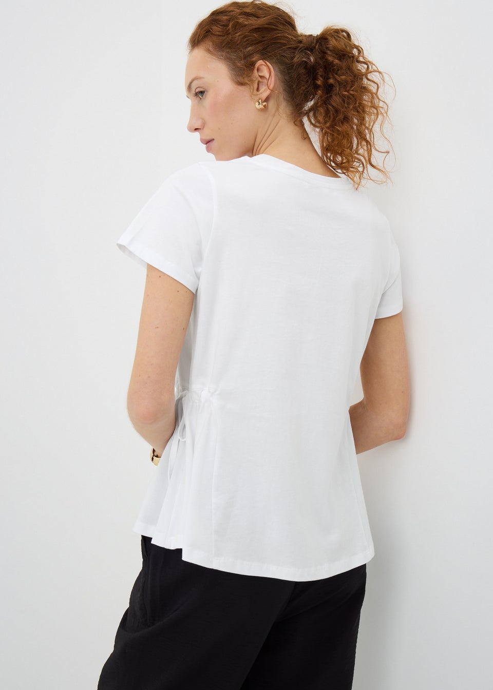 White Tie Side T-Shirt