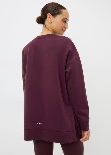 Souluxe Burgundy Graphic Sweatshirt