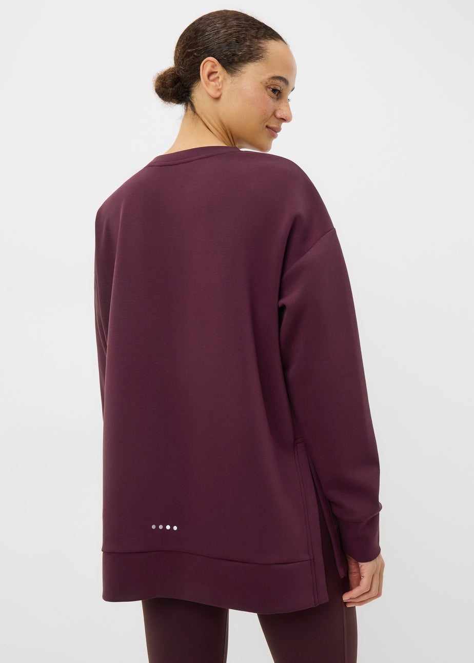 Souluxe Burgundy Graphic Sweatshirt