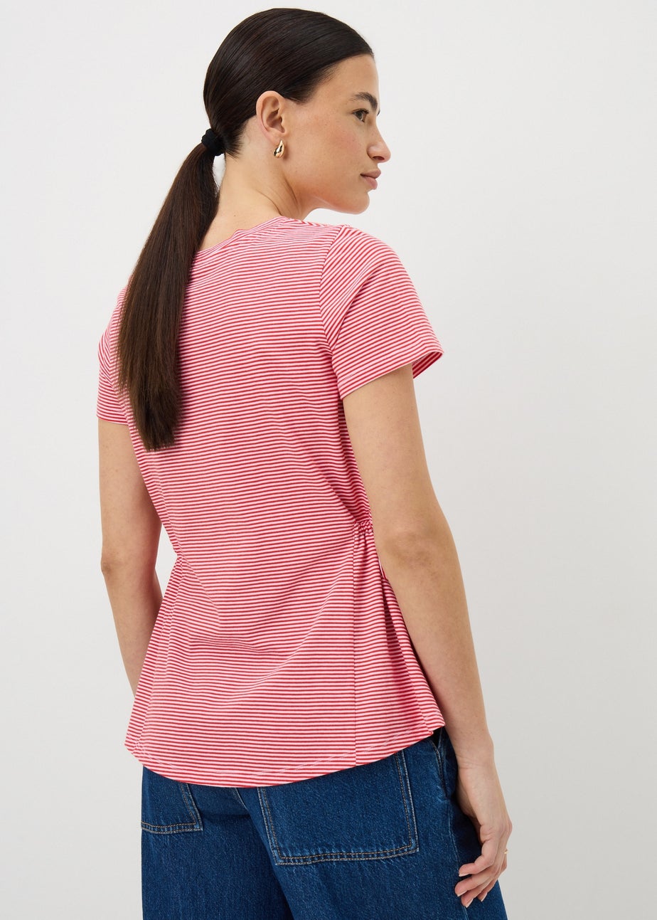 Red Stripe Tie Side T-Shirt