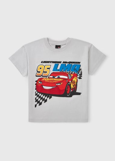 Cars Boys Grey Lightning McQueen 95 T-Shirt (1-7yrs)