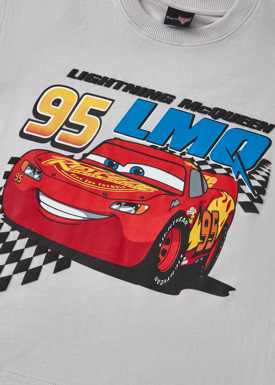 Cars Boys Grey Lightning McQueen 95 T-Shirt (1-7yrs)
