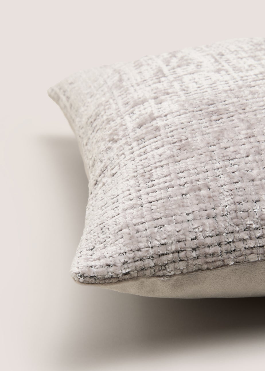 Grey Textured Cushion