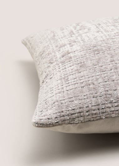 Grey Textured Cushion