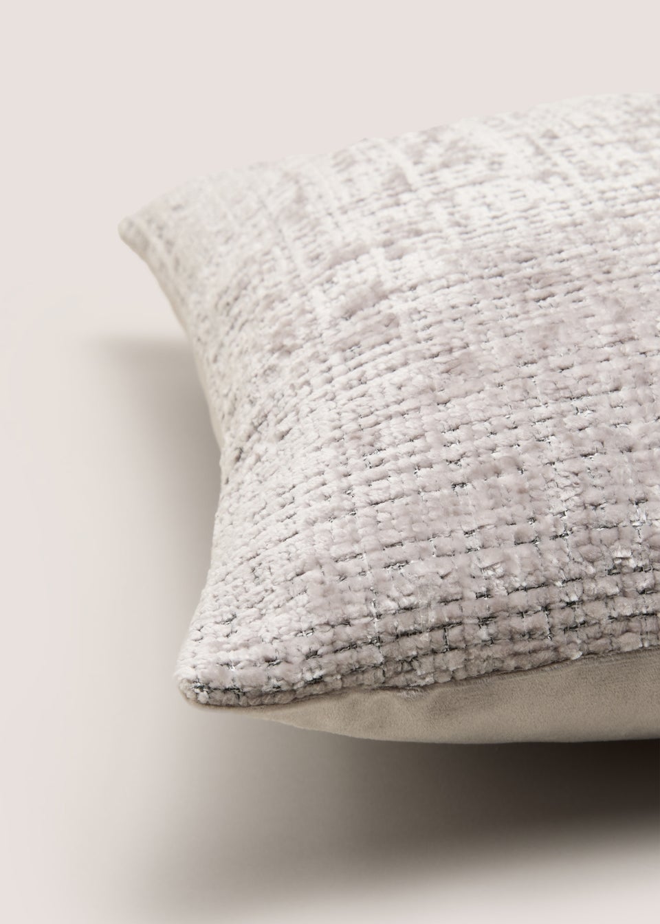 Grey Textured Cushion