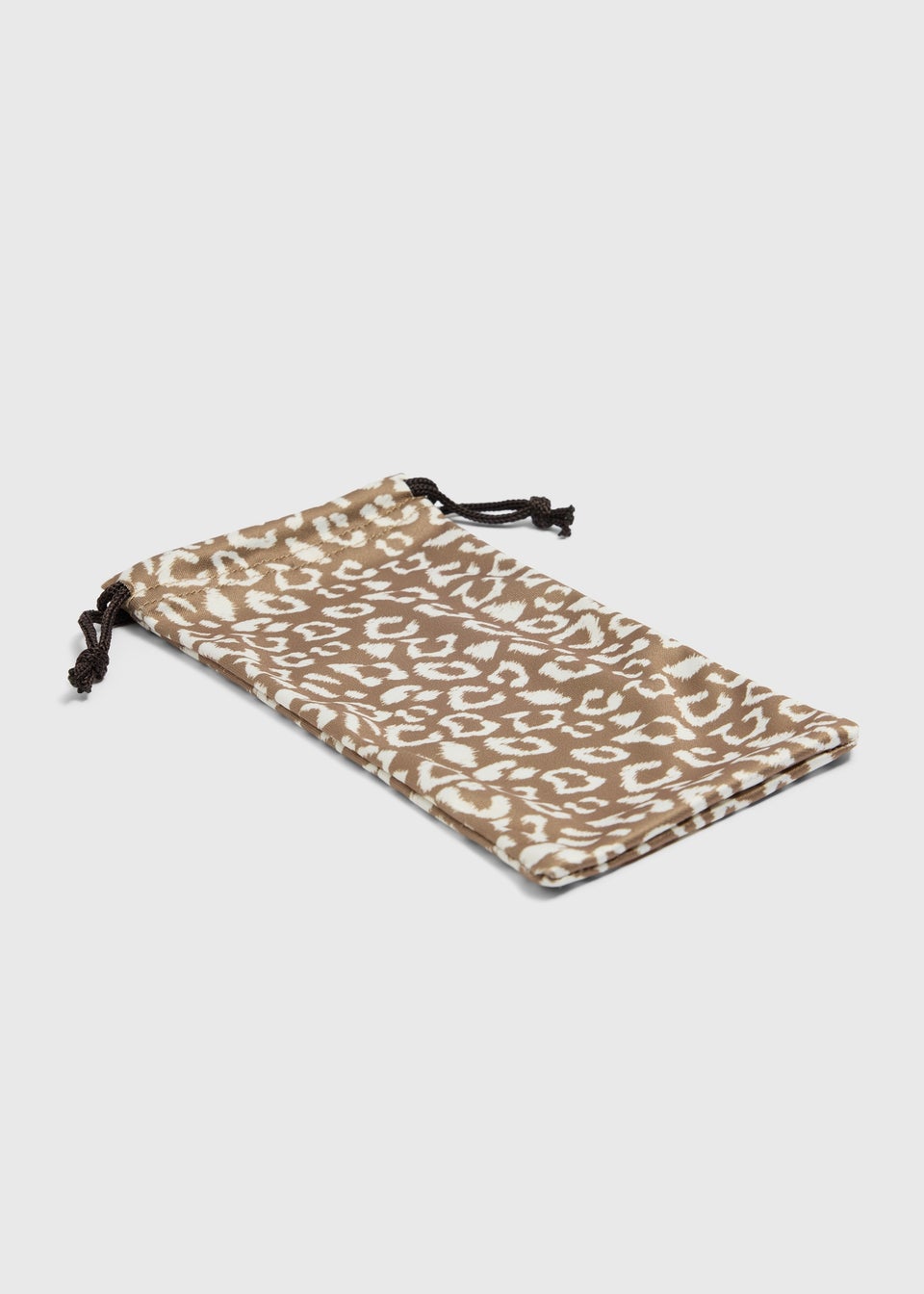 Brown Leopard Print Soft Sunglasses Case