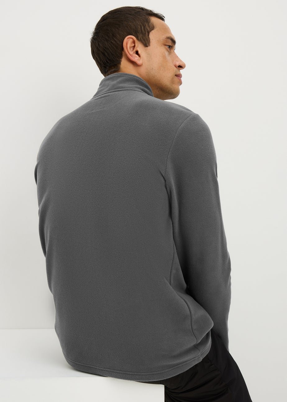 Souluxe Grey 1/4 Zip Base Layer Fleece