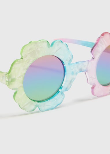 Girls Multicolour Flower Sunglasses