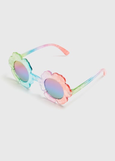 Girls Multicolour Flower Sunglasses