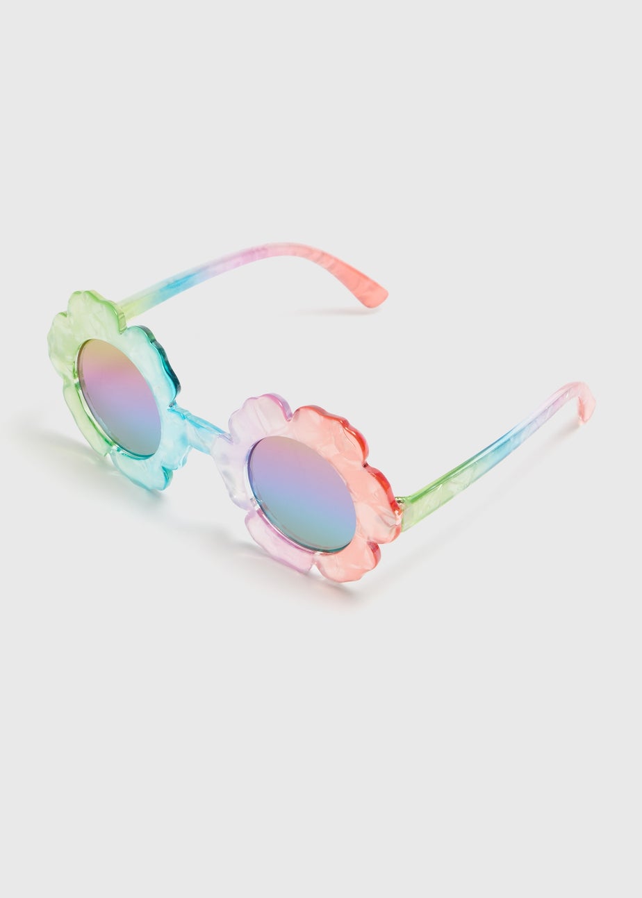 Girls Multicolour Flower Sunglasses