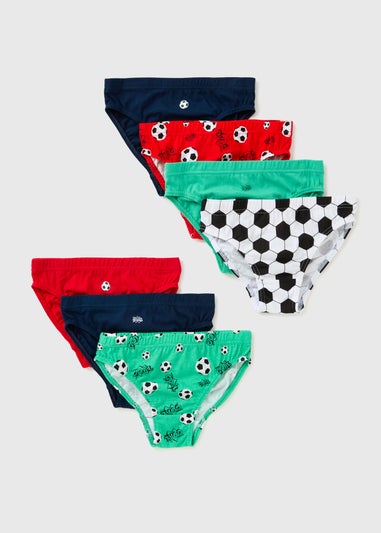 7 Pack Boys Football Briefs (1-11 Years)