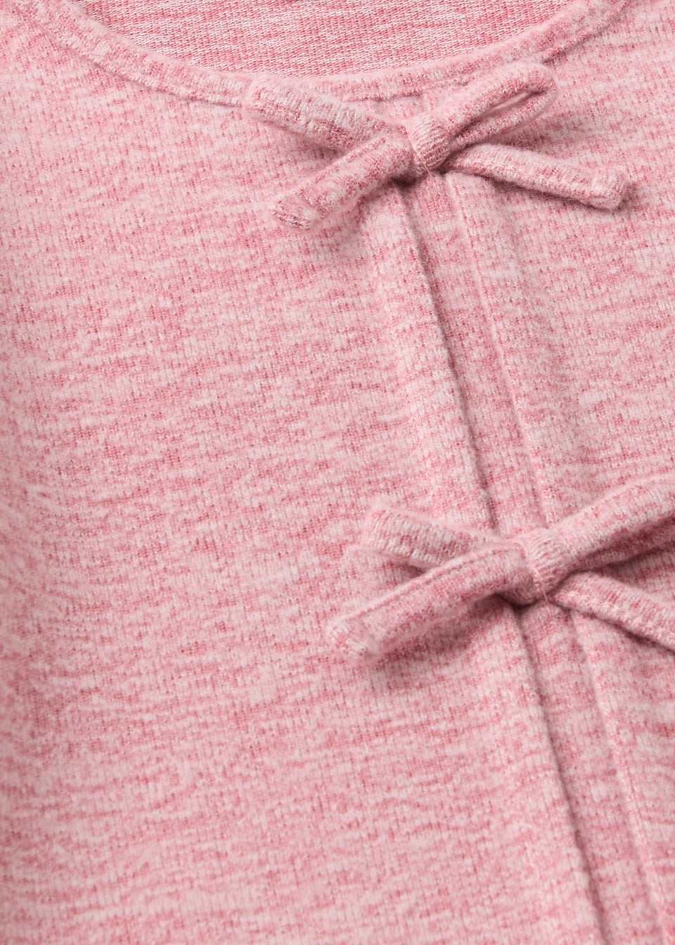 Girls Pink Bow Snit Top & Trouser Set (7-15yrs)