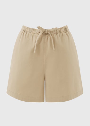 Camel Pull On Shorts