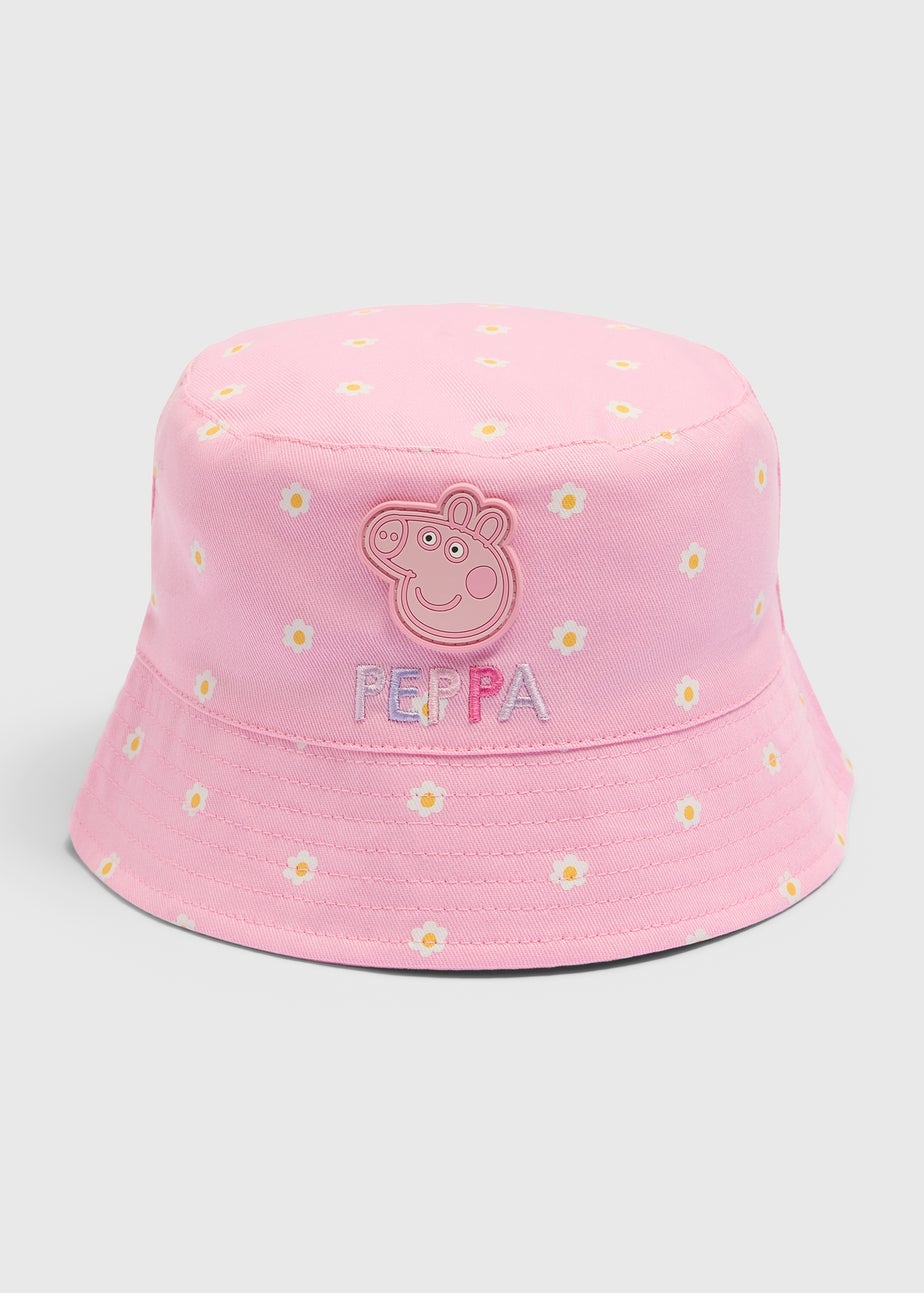 Peppa Pig Girls Pink Daisy Bucket Hat (3-6yrs)
