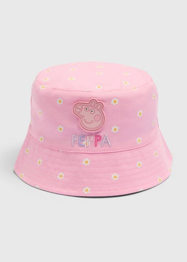 Peppa Pig Girls Pink Daisy Bucket Hat (3-6yrs)