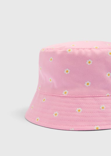 Peppa Pig Girls Pink Daisy Bucket Hat (3-6yrs)