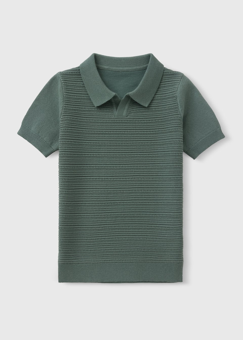 Boys Sage Knit Polo Top (1-7yrs)